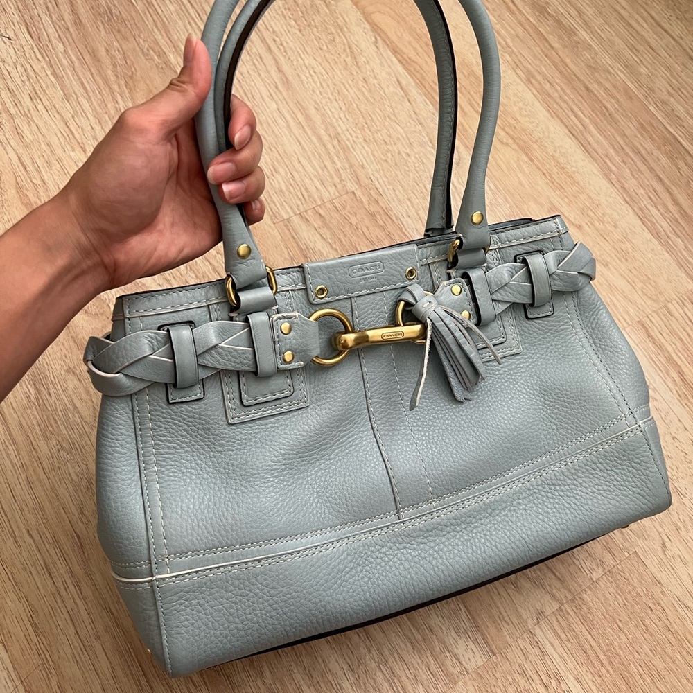 Coach Light Blue Handbag
